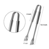 ASMOKE BBQ Tool Set, 6 Piece, Stainless Steel, Oxford Carry Bag