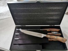 ASMOKE Steak Knife Set 4pc German X50CrMoV15 Steel 20° Bevel Pakkawood Handle Gift Box