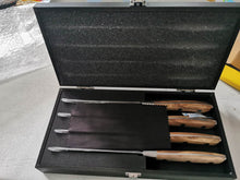 ASMOKE Steak Knife Set 4pc German X50CrMoV15 Steel 20° Bevel Pakkawood Handle Gift Box