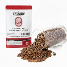ASMOKE Cherry Wood Pellets, 19kg Bulk Bundle, 8 x 2.27kg Bags