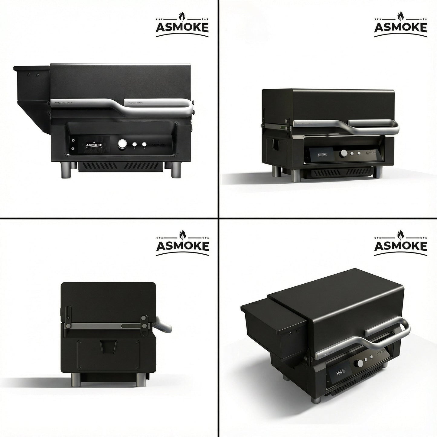 ASMOKE Essential Portable Pellet Grill Bundle, 6-Piece Tool Set and Applewood Pellets