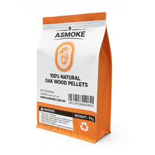 ASMOKE Oak Wood Pellets, 18kg Bundle, 2 x 9kg Bags, 100% Pure Hardwood