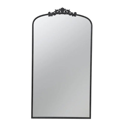 Ornate Metallic Floor Mirror 169x92cm Baroque Style - Statement Piece