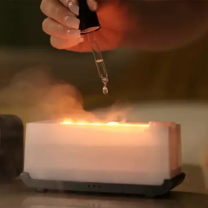 Black Aroma Diffuser - Flame Simulator - Flea Market