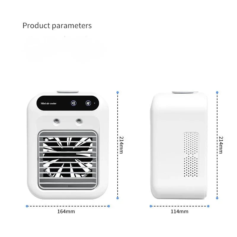 Portable Mini Air Cooler L7 - 500ml Tank with Humidifier Function