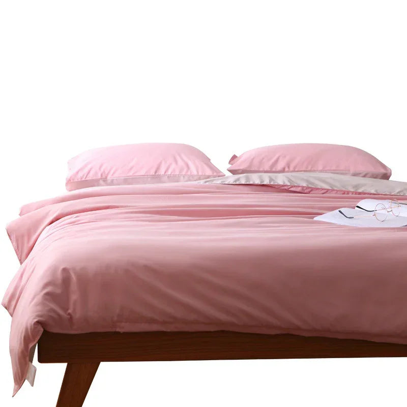 Dark Grey Khaki 4-Piece Bedding Set - Queen 2m Fitted & Duvet