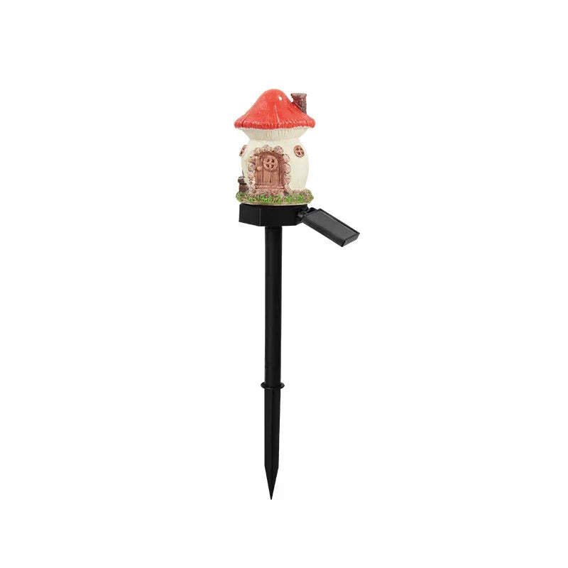 White And Red Solar Resin Garden Stake Light - Stacks Warehouse