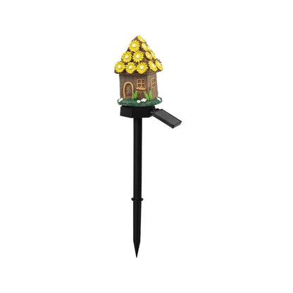Brown And Yellow Solar Resin Garden Stake Light - Stacks Warehouse