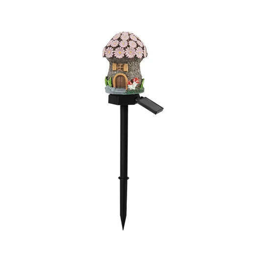 Brown And Pink Solar Resin Garden Stake Light - Stacks Warehouse