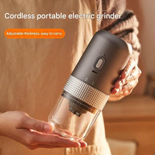 Wireless Portable Electric Coffee Grinder USB-C Rechargeable Adjustable Black