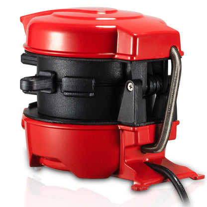 Multi-Layer Sandwich & Burger Maker with Egg Cooker Plate Non-Stick Slide-Out Assembly Red
