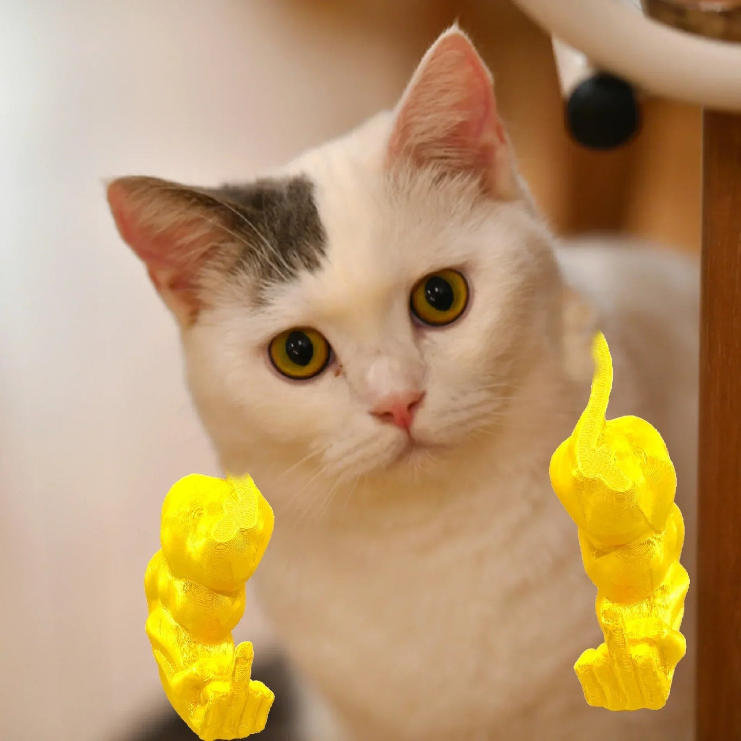 2-Piece Muscle Arm Pet Costume - Funny Novelty Arms for Cats & Dogs