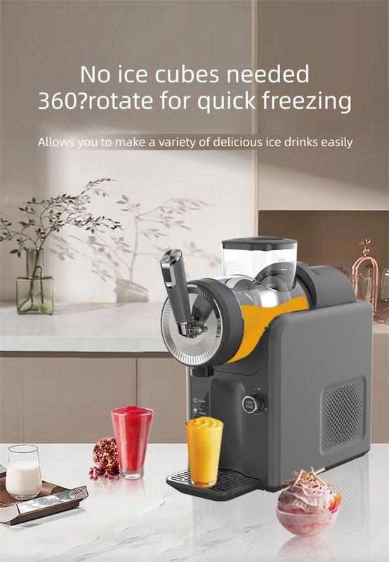 5-in-1 Cold Drink & Ice Cream Maker Slush- 1.8L Dark Grey