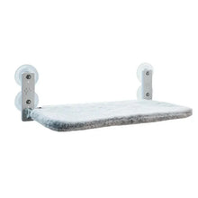 Foldable Window Cat Perch - 52x30cm Faux Rabbit Fur Hammock