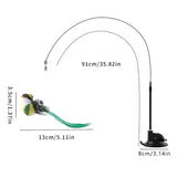 Interactive Self-Play Cat Wand - Suction Base Bouncing Teaser