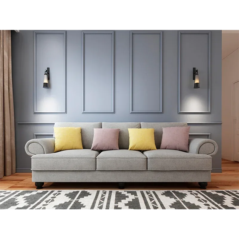 The Cloud Nine 3-Seater Sofa Grey - Stacks Warehouse