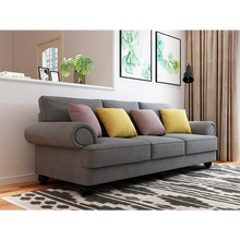 The Cloud Nine 3-Seater Sofa Slate Grey - Flea Market