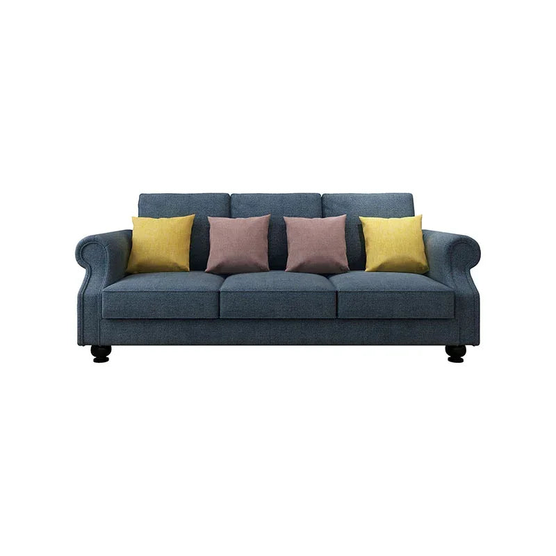 The Cozy Cloud 3-Seater Sofa Blue - Stacks Warehouse