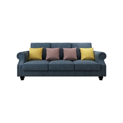 The Cozy Cloud 3-Seater Sofa Blue - Stacks Warehouse