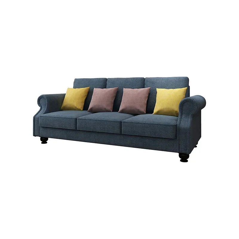 The Cozy Cloud 3-Seater Sofa Blue - Stacks Warehouse