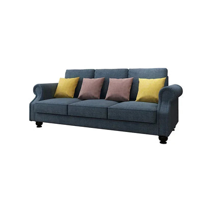 The Cozy Cloud 3-Seater Sofa Blue - Stacks Warehouse