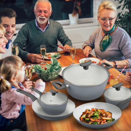 Non-Stick Marble Coating Saucepan with Lid 20cm