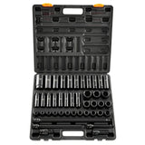 VEVOR 43pc Impact Socket Set 6-Point Metric 9-30mm Standard Deep