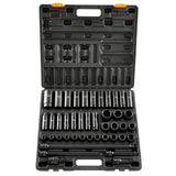 VEVOR 43pc Impact Socket Set 6-Point Metric 9-30mm Standard Deep