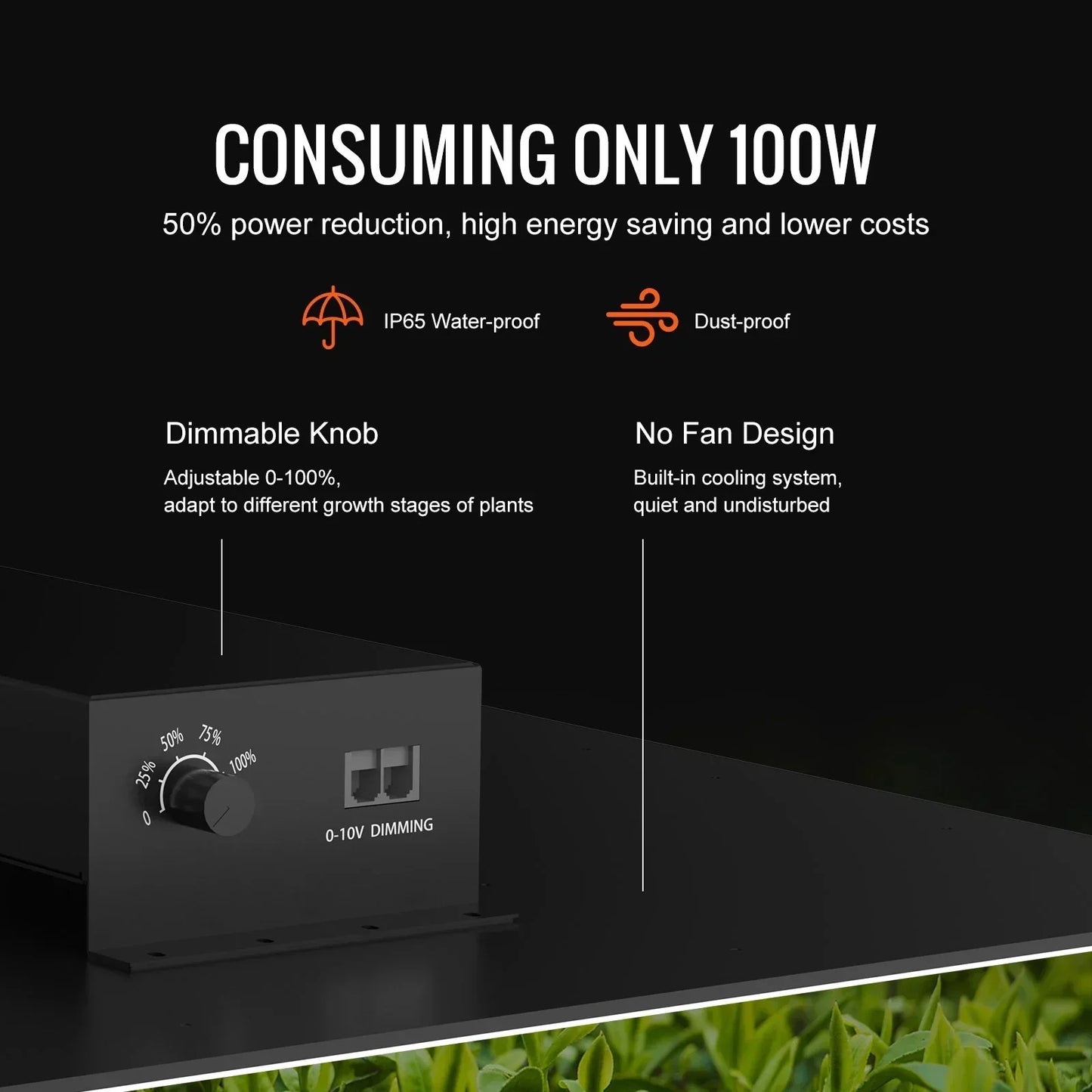VEVOR LED Grow Light, 400W Full Spectrum Dimmable, High Yield Samsung 2B1B Diodes Growing Lamp for Indoor Plants Seedling Veg and Bloom Greenhouse Growing, Daisy Chain Driver for 4x4/5x5 ft Grow Tent - Stacks Warehouse