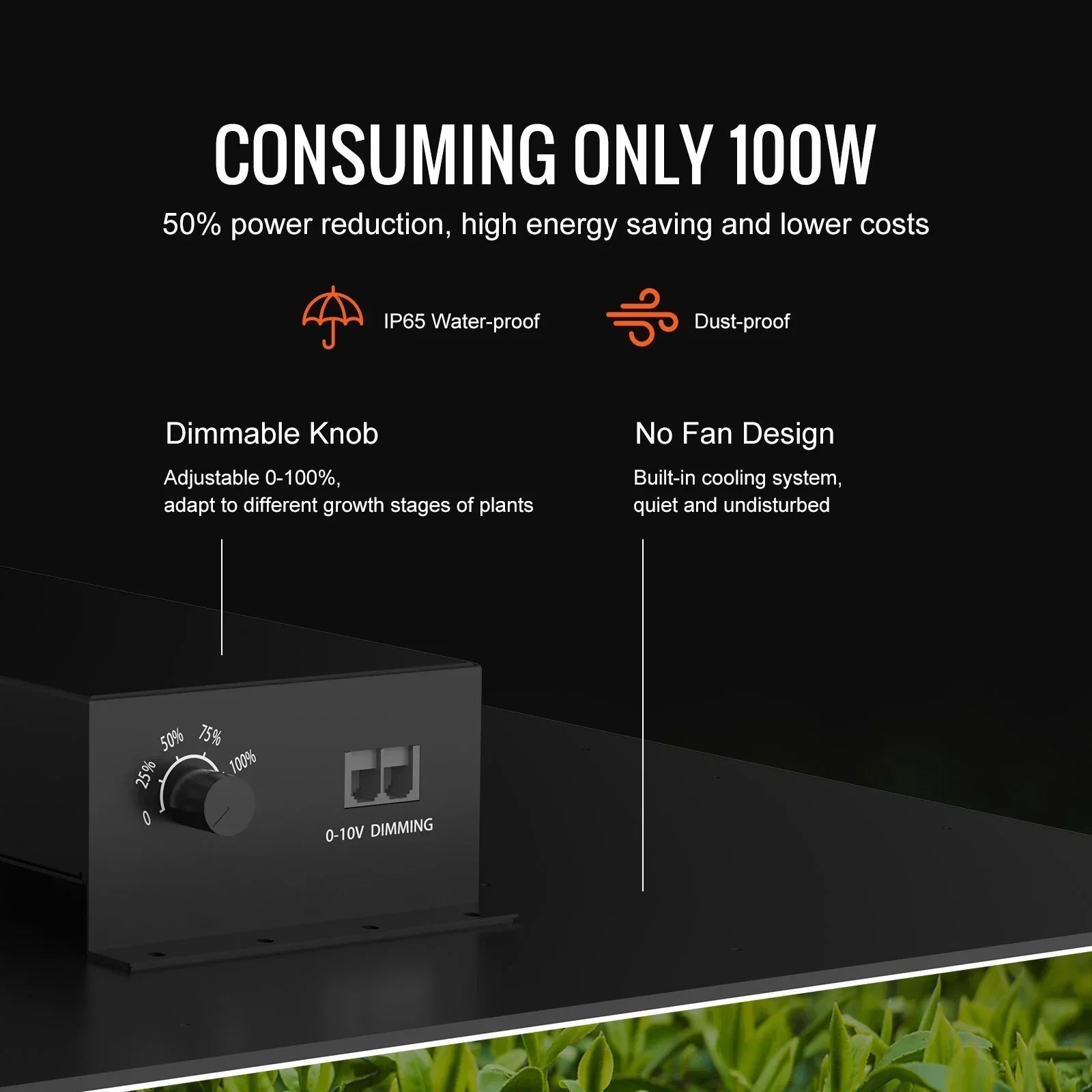 VEVOR LED Grow Light, 400W Full Spectrum Dimmable, High Yield Samsung 2B1B Diodes Growing Lamp for Indoor Plants Seedling Veg and Bloom Greenhouse Growing, Daisy Chain Driver for 4x4/5x5 ft Grow Tent - Stacks Warehouse