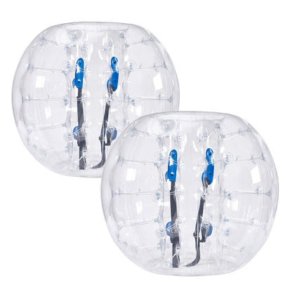 Inflatable Bumper Balls 2-Pack, 4FT/1.2M Body Sumo Zorb Balls for Teen & Adult, 0.8mm Thick PVC Human Hamster Bubble Balls for Outdoor Team Gaming Play, Bumper Bopper Toys for Garden, Yard, Park