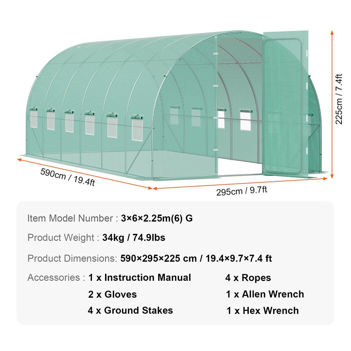Tunnel greenhouse U-shaped ground stakes and tie-downs