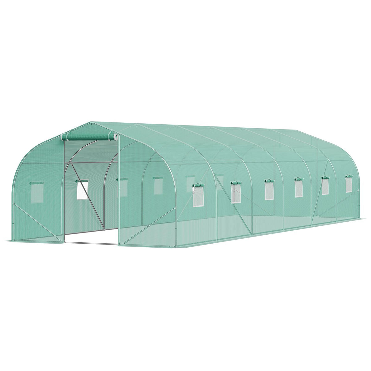 9 x 3 x 2m hoop house greenhouse for home and small commercial growing