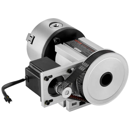 VEVOR Dividing Head 100mm 3-Jaw Chuck CNC 4th Axis Rotational