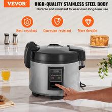 VEVOR Commercial Rice Cooker 9L 45-Cup 3D Heating Non-Stick 12-Hour Keep-Warm Restaurant Catering