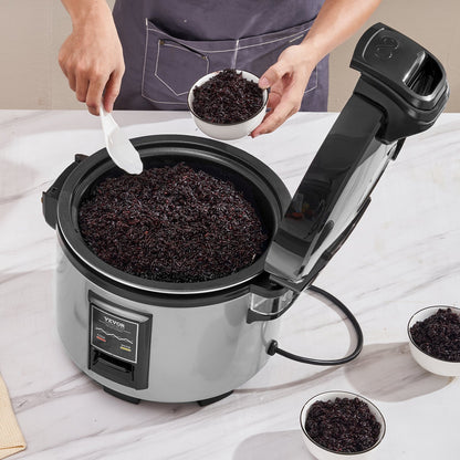 VEVOR Commercial Rice Cooker 9L 45-Cup 3D Heating Non-Stick 12-Hour Keep-Warm Restaurant Catering