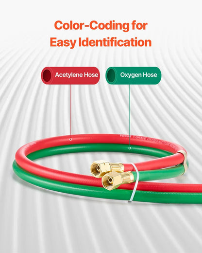 Oxygen Acetylene Hose 1/4" x 100ft T-Grade 300PSI Welding