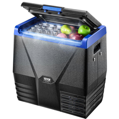 Vevor 35L Portable Car Fridge Freezer - 12V/24V Compressor Cooler