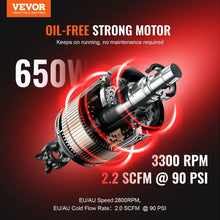 VEVOR 30L Air Compressor Portable Oil-Free 90 PSI Compact