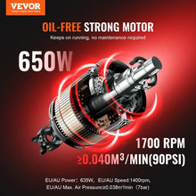 VEVOR 4L Air Compressor Ultra-Compact Portable Oil-Free 7 Bar