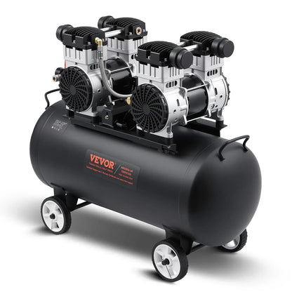 VEVOR 75L Air Compressor Professional Oil-Free 90 PSI Heavy-Duty