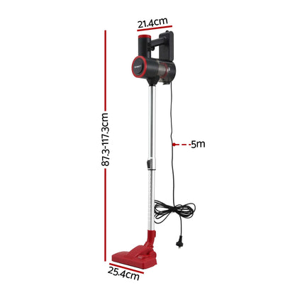 Devanti 3-in-1 Corded Stick Vacuum 16000Pa - Red - view 2