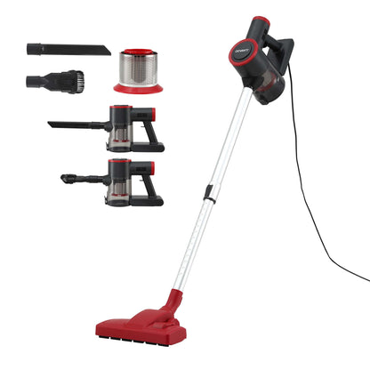 Devanti 3-in-1 Corded Stick Vacuum 16000Pa - Red - view 9