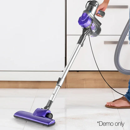 Devanti Stick Vacuum Cleaner Handheld Corded 450W Purple - Stacks Warehouse