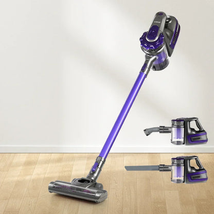 Devanti Stick Vacuum Cleaner Bagless Cordless 150W Purple - Stacks Warehouse