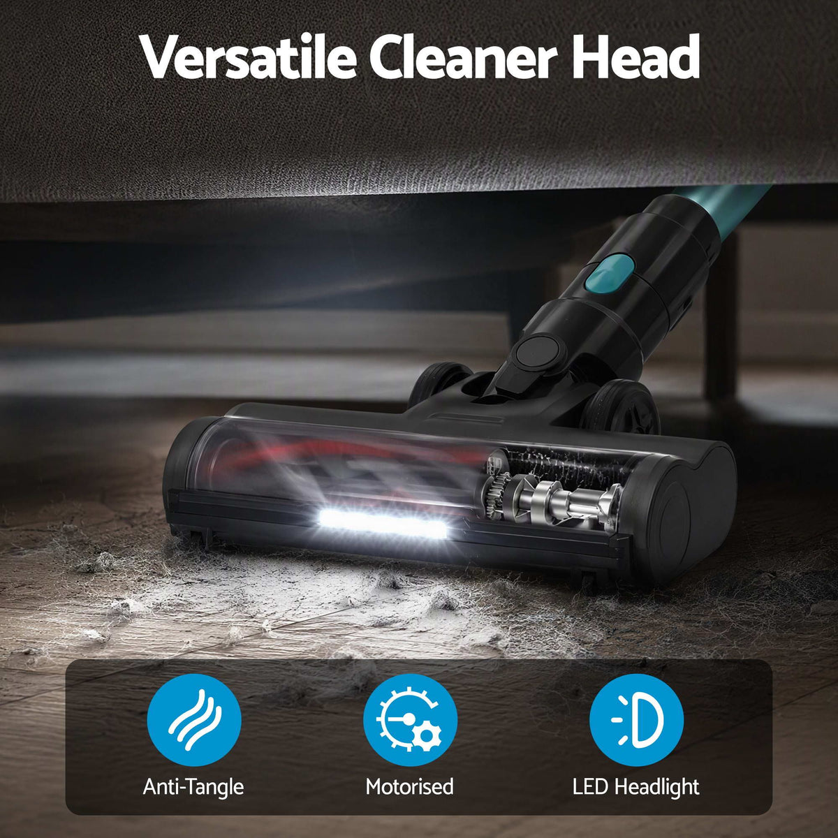 Devanti 30000Pa Cordless Stick Vacuum 4-in-1 - Green - view 5