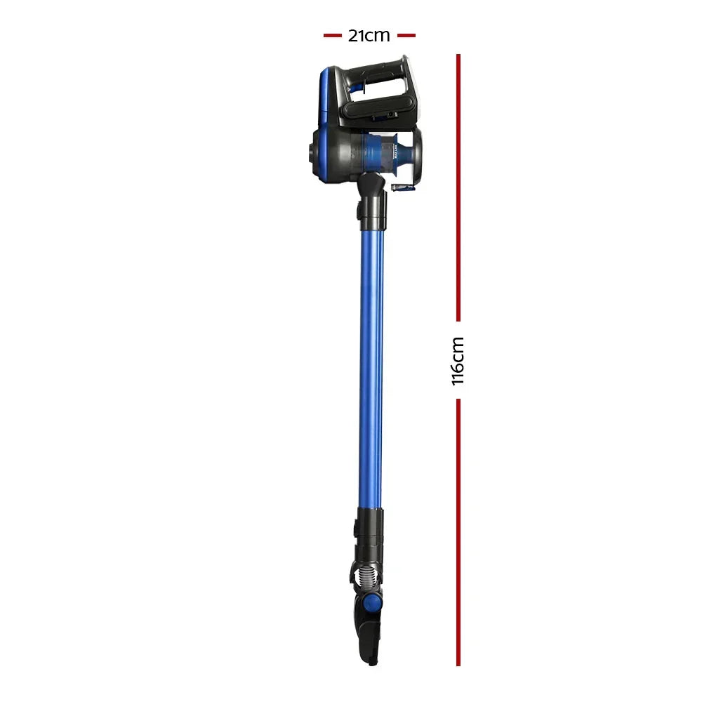Devanti Stick Vacuum Cleaner Brushless Cordless 250W Blue - Stacks Warehouse