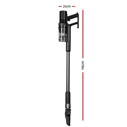 Devanti Stick Vacuum Cleaner Brushless Cordless 350W Grey - Stacks Warehouse