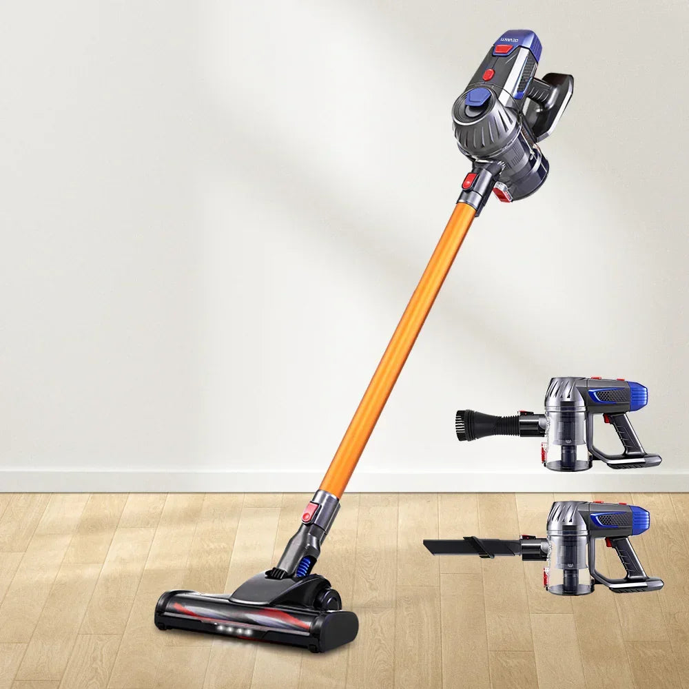 Devanti Stick Vacuum Cleaner Bagless Cordless 150W Gold - Stacks Warehouse