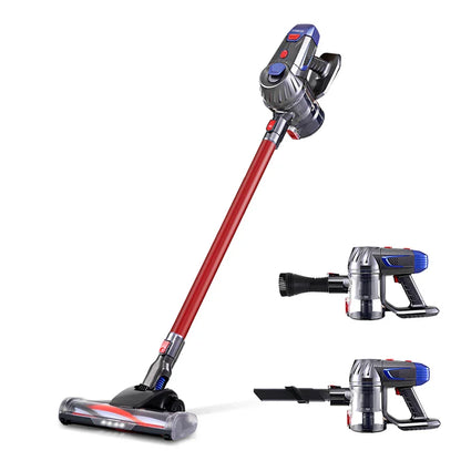 Devanti Stick Vacuum Cleaner Bagless Cordless Red 150W - Stacks Warehouse